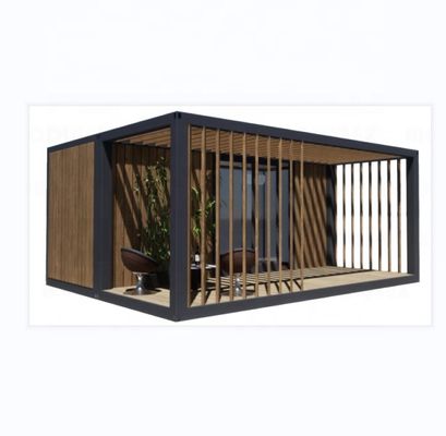 20ft Luxus Prefab Holzhaus mit Küche Badezimmer und Outdoor-BBQ Flat Pack Einfache Installationsmaterialien