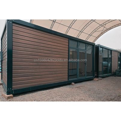 Modernes, erweiterbares Stahlrahmen, tragbares, vorgefertigtes Containerhaus mit Schlafzimmern für den Außenbereich aus Sandwich-Panel