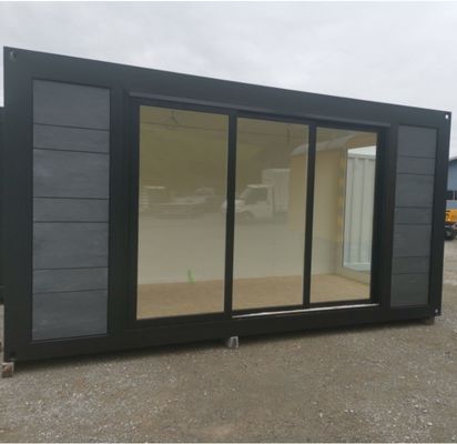 Aluminiumlegierte Fenster in 20 Fuß Luxus-vorgefertigtes Holzhaus mit Küche und Bad
