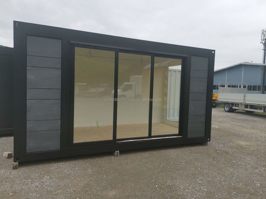 Aluminiumlegierte Fenster in 20 Fuß Luxus-vorgefertigtes Holzhaus mit Küche und Bad
