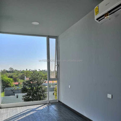 Aluminiumlegierte Fenster in 20 Fuß Luxus-vorgefertigtes Holzhaus mit Küche und Bad