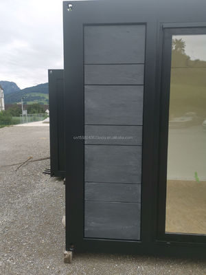 Aluminiumlegierte Fenster in 20 Fuß Luxus-vorgefertigtes Holzhaus mit Küche und Bad