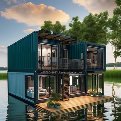 Stahl-Sandwich-Panel Vorgefertigte Holzvilla Containerhaus mit modernem Design und erweiterbaren Eigenschaften
