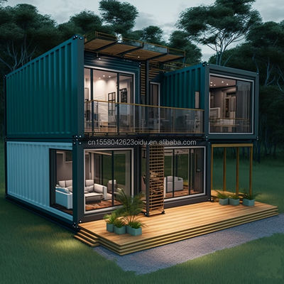 Stahl-Sandwich-Panel Vorgefertigte Holzvilla Containerhaus mit modernem Design und erweiterbaren Eigenschaften