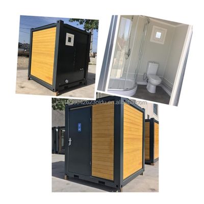 Moderne Mobiltoilette im Freien mit Dusche Galvanisiertes Stahlbogen und Sandwich-Panel