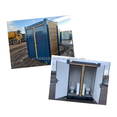 Moderne Mobiltoilette im Freien mit Dusche Galvanisiertes Stahlbogen und Sandwich-Panel