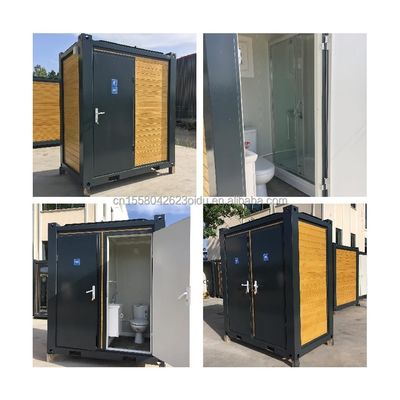 Moderne Mobiltoilette im Freien mit Dusche Galvanisiertes Stahlbogen und Sandwich-Panel
