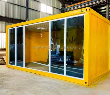 angepasste Farbe 20ft vorgefertigte Flachpaket Massenbehälter Rahmenhaus für Wanderarbeiter auf Baustelle