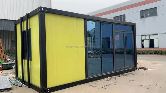 angepasste Farbe 20ft vorgefertigte Flachpaket Massenbehälter Rahmenhaus für Wanderarbeiter auf Baustelle