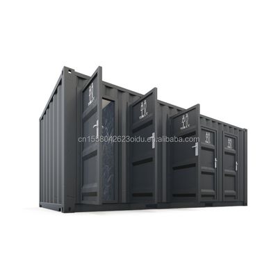 Stahl öffentliche Toiletten Flat Pack kundenspezifisches modernes Design Prefab Containerhaus für Hotelanwendungen kundenspezifische Farbe