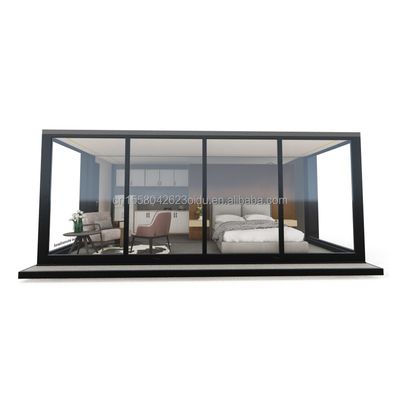 angepasste Farbe EU Portable 20ft erweiterbares Containerhaus für Paare oder Hotels und Aluminiumlegierung Fenster