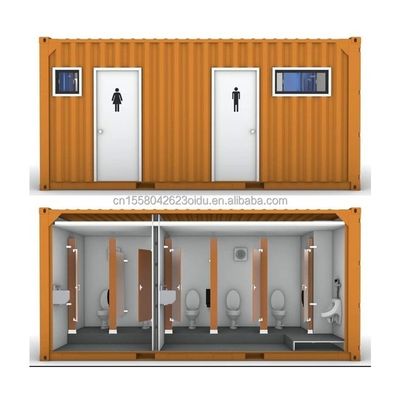 Modernes Aussehen Vorgefertigte Behälter Toilette für Laden oder Villa Aluminiumlegierung Fenster und Mitte des Jahrhunderts modernes Design