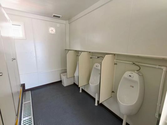 Modernes Aussehen Vorgefertigte Behälter Toilette für Laden oder Villa Aluminiumlegierung Fenster und Mitte des Jahrhunderts modernes Design
