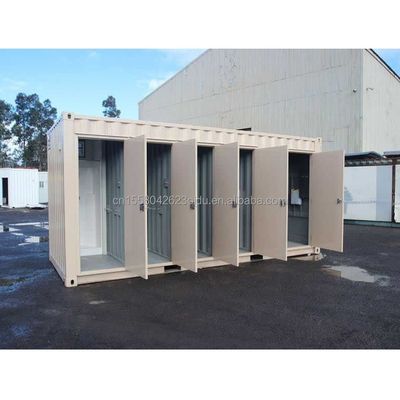 Modernes Aussehen Vorgefertigte Behälter Toilette für Laden oder Villa Aluminiumlegierung Fenster und Mitte des Jahrhunderts modernes Design