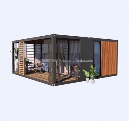 20 Fuß Deluxe 2 Schlafzimmer Vorgefertigtes Holzhaus Modernes Design Klappküche Bad und Außenterrasse zum Wohnen