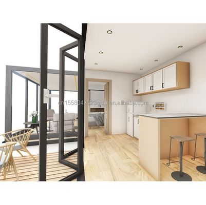 Modernes Design Individuell EU-Standard Prefab Container Haus Stahl Klappbehälter 2 Schlafzimmer Häuser Hotels Toiletten