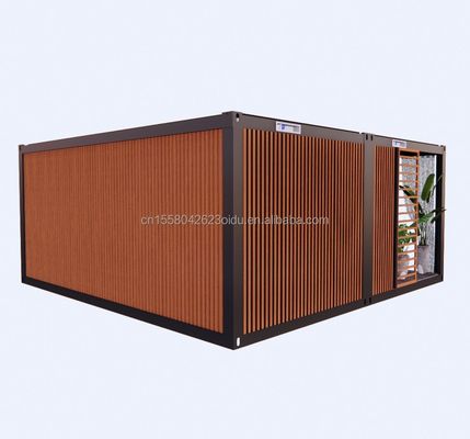 20 Fuß Deluxe 2 Schlafzimmer Vorgefertigtes Holzhaus Modernes Design Klappküche Bad und Außenterrasse zum Wohnen