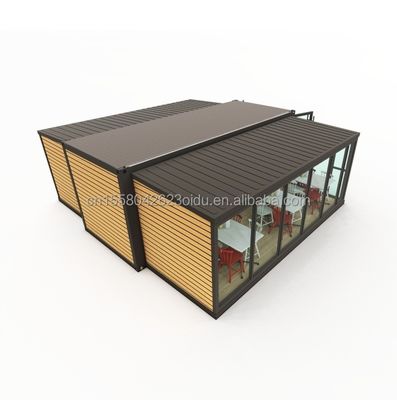 Aluminiumlegierung Fenster Moderne 40ft 20ft Stahl Container Module für die schnelle Montage Home Expansion Mall Coffee Shop