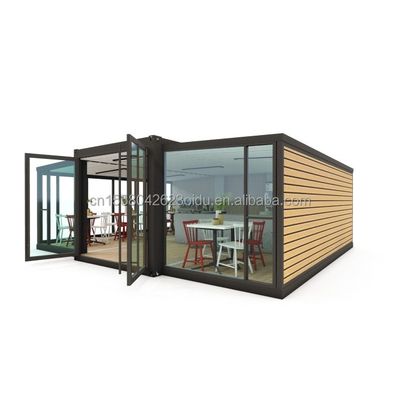 Aluminiumlegierung Fenster Moderne 40ft 20ft Stahl Container Module für die schnelle Montage Home Expansion Mall Coffee Shop