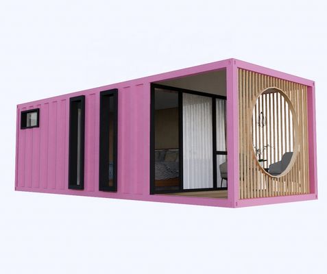 Aluminiumlegierung Fenster 3 Schlafzimmer Container Wohnung mit Verpackung und Wellen Sandwich-Panel Wände