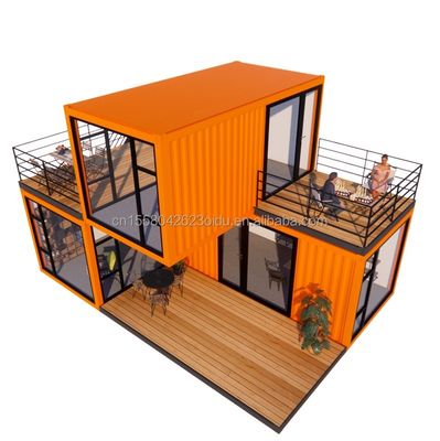 Aluminiumlegierung Fenster individuell 3 Module Modular Wohnbehälter Flat Pack Vorgefertigtes Büro oder Gartenhaus aus Stahl