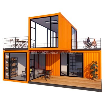 Aluminiumlegierung Fenster individuell 3 Module Modular Wohnbehälter Flat Pack Vorgefertigtes Büro oder Gartenhaus aus Stahl