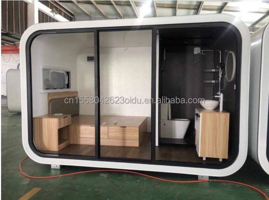 Modernes 20ft 40ft Prefab Haus Außen Kleines Pod Kaffeehaus Mobil funktionierende Apfelkabine-Populäre vorgefertigte Kabine Wohnung Wohnung