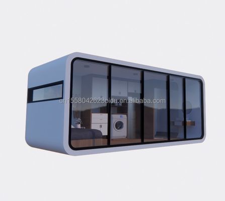 Modernes 20ft 40ft Prefab Haus Außen Kleines Pod Kaffeehaus Mobil funktionierende Apfelkabine-Populäre vorgefertigte Kabine Wohnung Wohnung