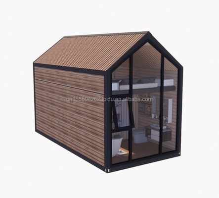 Abnehmbares Holzmobile Haus mit 50/75/100mm Wellen Sandwich-Panel-Wände und modernem Design-Stil Loft Schlafzimmer enthalten