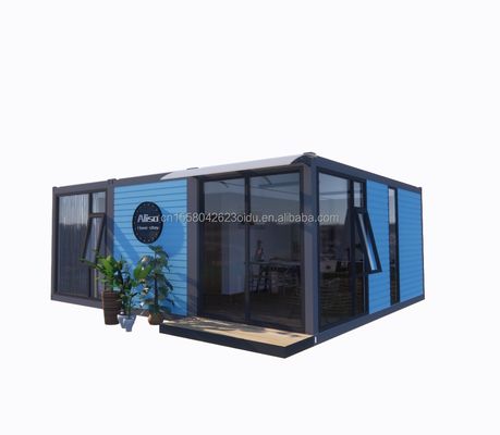 Verzinktes Stahlbogen 180g 20ft 40ft abnehmbar vorgefertigter Flat Pack Container Zuhause mit 2 Schlafzimmern für Hotel