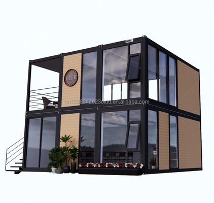 Modernes Holz Flachverpackung Mobilhaus Stahlrahmen Verzinktes Stahl biegen 180g für 10ft 20ft Container