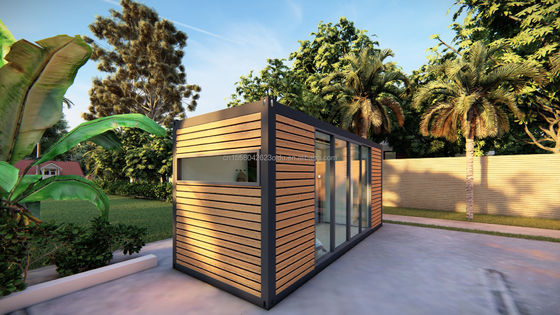 Wand 50/75/100mm Wellen Sandwich Panel Luxus modernes Holzhaus Stahlkonstruktion Flachverpackung Containerhaus für Hotel