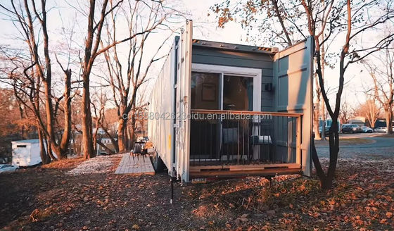 40ft Container Umwandlung für ein bequemes Familienhaus Schlafzimmer Wohnzimmer Küche und Bad inklusive
