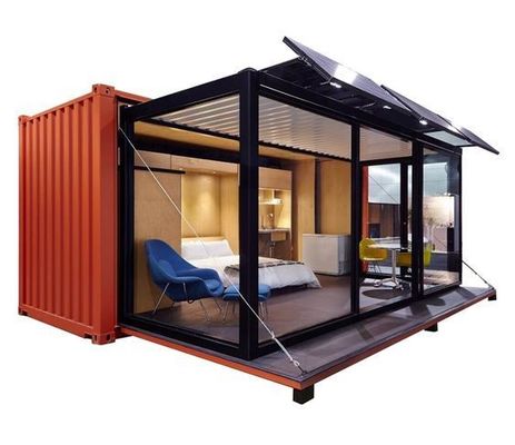 angepasste Farbe 20ft Versand Container Bar Fertighaus Schublade Typ Push-Pull Expansion Container Haus Wohnzimmer