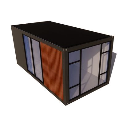 Hotel Containerhaus Flachverpackung für schnelle Familienbau Stahlrahmen Verzinkte Biegung 180g Luxus Holzhaus