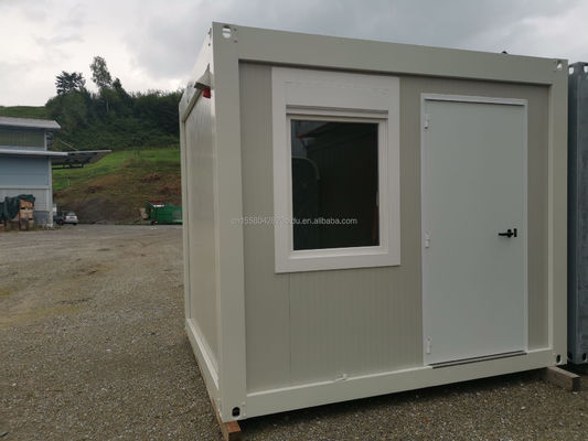 Hotel Containerhaus Flachverpackung für schnelle Familienbau Stahlrahmen Verzinkte Biegung 180g Luxus Holzhaus