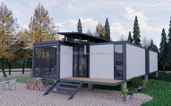 Stahlrahmen Galvanisiertes Stahl biegen 180g 20ft 40ft Bauernhaus Flat Package Container Schlafzimmer Küche Wohnzimmer Bad