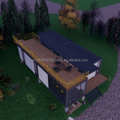 Stahlrahmen Galvanisiertes Stahl biegen 180g 20ft 40ft Bauernhaus Flat Package Container Schlafzimmer Küche Wohnzimmer Bad