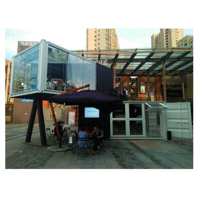 Customized Farbe und Aluminiumlegierung Fenster 20ft Luxus Container-Raum für den Verkauf Booth Coffee Shop Guard Box Office Bar