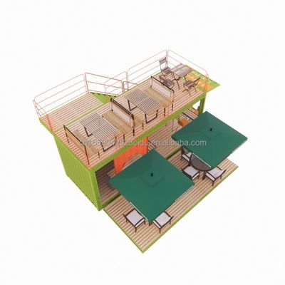 Galvanisierte Stahlquadratrohre 20ft Luxus Containerraum für Kaffeehaus Wachraum Büro Bar und Family Bar Produzent