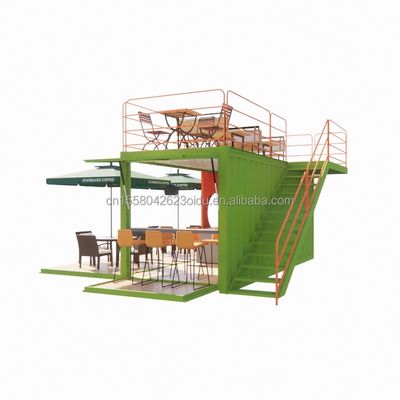 Galvanisierte Stahlquadratrohre 20ft Luxus Containerraum für Kaffeehaus Wachraum Büro Bar und Family Bar Produzent
