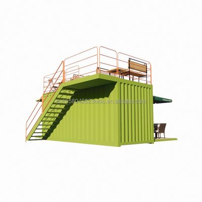 Galvanisierte Stahlquadratrohre 20ft Luxus Containerraum für Kaffeehaus Wachraum Büro Bar und Family Bar Produzent