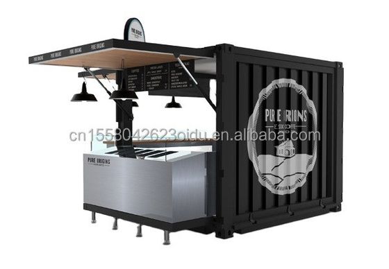 20ft oder 40ft Kombination Container Raum anpassbare Farbe für den Verkauf Booth Coffee Shop Wachraum Büro Bar