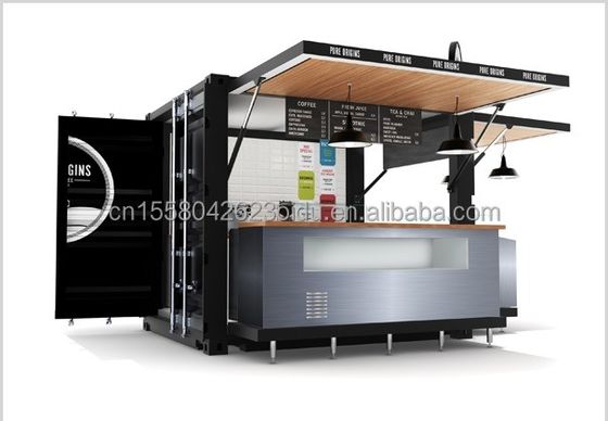 20ft oder 40ft Kombination Container Raum anpassbare Farbe für den Verkauf Booth Coffee Shop Wachraum Büro Bar