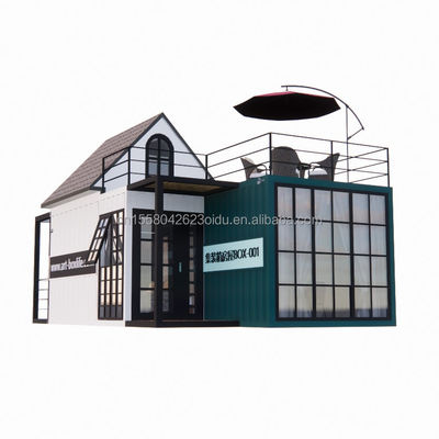 Familie von drei 20 Fuß Luxus 5m hohe Duplex Container Mobilhaus mit Wand Alternativen und Aluminium-Legierung Fenster