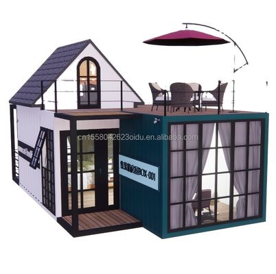 Familie von drei 20 Fuß Luxus 5m hohe Duplex Container Mobilhaus mit Wand Alternativen und Aluminium-Legierung Fenster