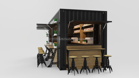 Lieferung Custom Klappbares Hotel Mobilhaus mit galvanisiertem Stahl Biegen 180g 20ft bereit zum Klappbaren Versand Container Haus