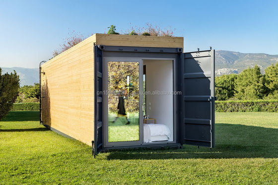 Galvanisierter Stahl biegsamer Stahlrahmen 20ft Erweiterbare Häuser Fertighäuser Luxus Containerhaus für chinesischen Design Stil