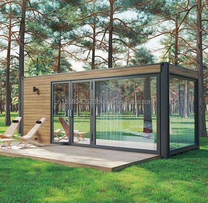 OEM 20ft Multifunktionales Luxus Flat Pack Container House Zuhause mit 50/75/100mm Welle Sandwich Panel Wand