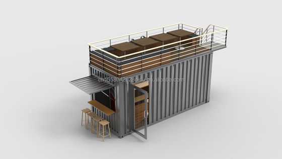 2022 OEM 20ft Flat Pack bereit zum Leben Container Haus aus Aluminiumlegierung Fenster und galvanisiertes Stahl Biegen 180g